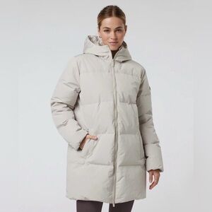 NWT Vuori Mammoth Down Parka Coat Puffer Jacket * Ecru Cream Bone * Extra Large